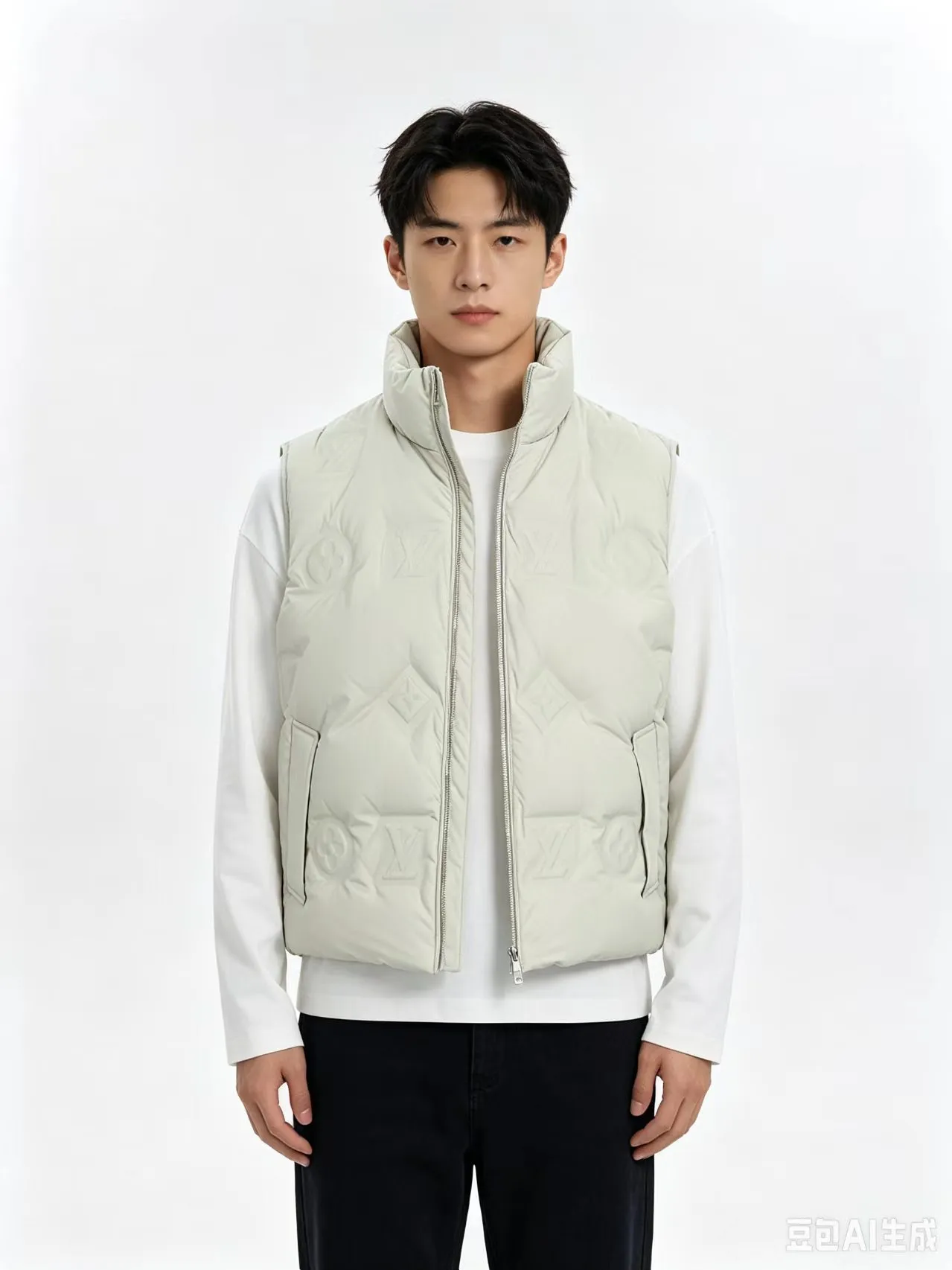 Louis Vuitton/Louis Vuitton old flower embossed embossed down vest